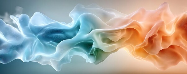 Obraz premium A hyperdimensional expanse unfolds, teeming with interconnected, amorphous shapes