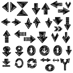 set of arrows Symbol Sign arrow vector