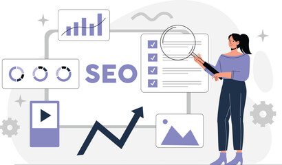 SEO Optimization Illustration