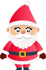 Cute Santa Claus cartoon, merry christmas