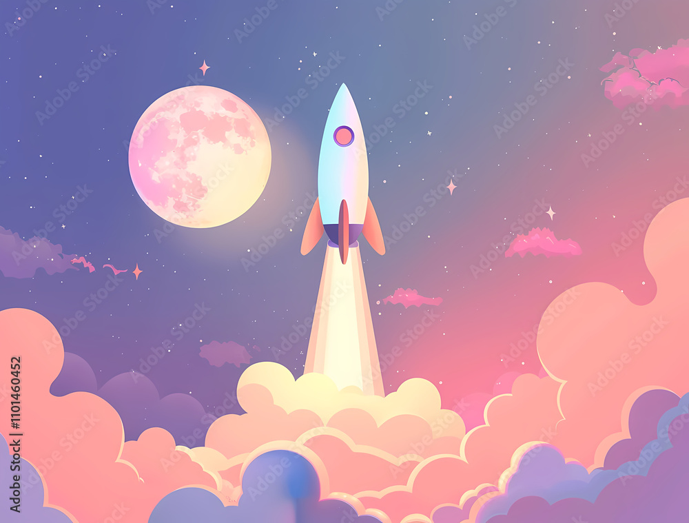 Canvas Prints rocket in space