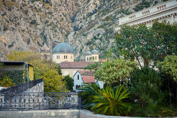 Old town of Kotor city in Montenegro