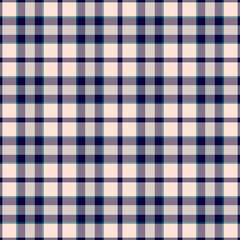 Card pattern plaid fabric, fall texture check background. Comfortable tartan seamless vector textile in pastel and light colors.