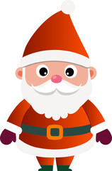 Cute Santa Claus cartoon, merry christmas