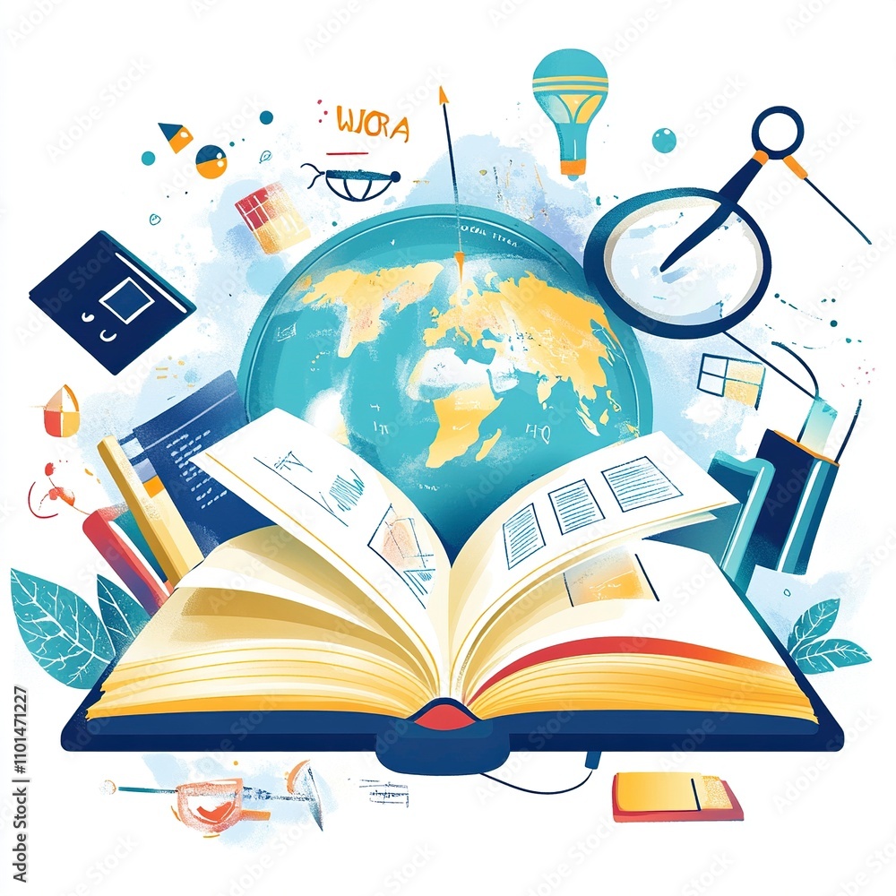 Poster create an image to celebrate the world right to know day. show an open book with a world map emergin
