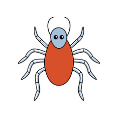 spider mite vector illustration