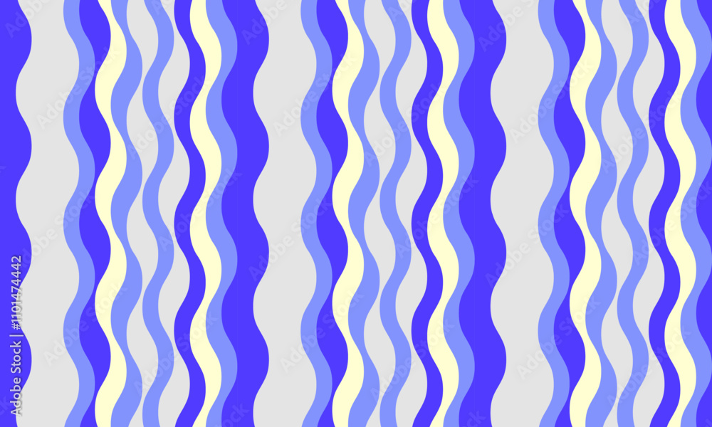 Poster vertical striped design with flowing curves and textured waves. artistic colors blend with simplicit