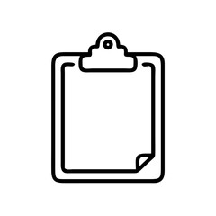 Clipboard icon for note-taking and organization