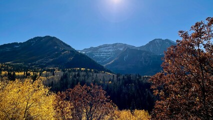 Schnee auf den Bergen