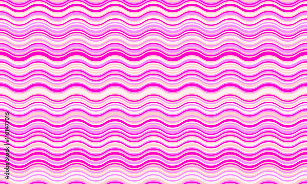 Poster abstract background with wavy stripes in vibrant colors, creating a rippled, liquid effect. smooth c