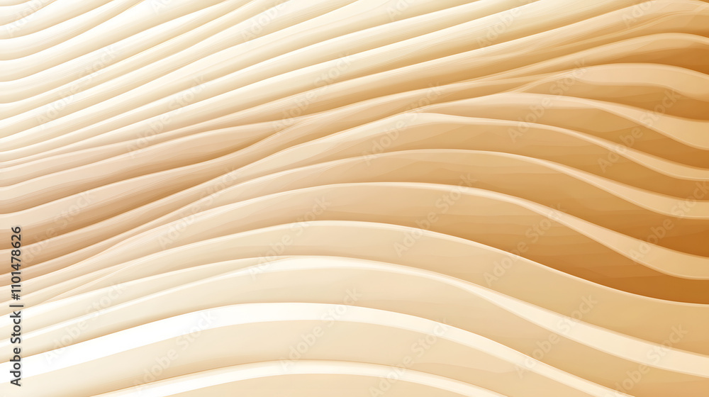 Poster abstract background image featuring soft, undulating beige and cream waves. smooth, flowing lines cr