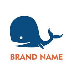 Logo Design Series - Whale Logo Vector