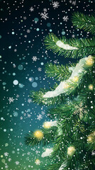 christmas tree in the night