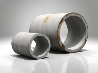 Large-size concrete pipes. For construction and irrigation