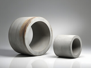 Large-size concrete pipes. For construction and irrigation