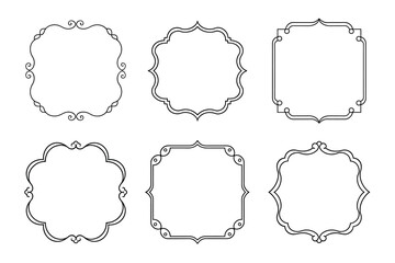 Obraz premium set of vintage frames
