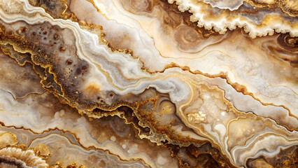 Obraz premium Creative abstract gold metallic fleck sand land streak pattern marble texture art background.