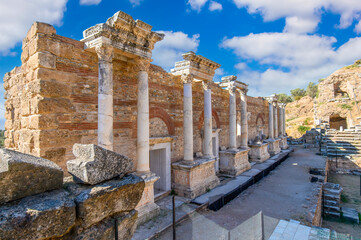 Nysa Ancient City in Sultanhisar district of Aydın Province of Turkey. Nysa on the Maeander in...
