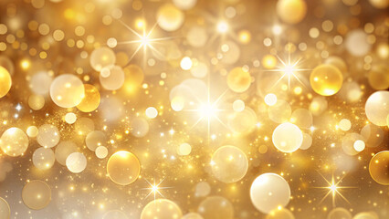 A cool golden and white bokeh background