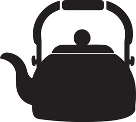 Obraz premium tea kettle isolated Vector, tea kettle Silhouette, tea kettle icon set, tea kettle logo ,Vector illustration, Vector Graphic, EPS 10 , clip art work,