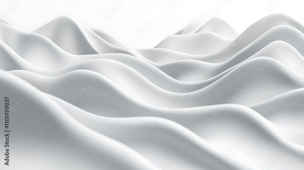 Poster creative abstract white background with dynamic wavy line features designs