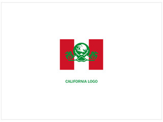 California logo design , vector ,illustration a nd isolate template.
