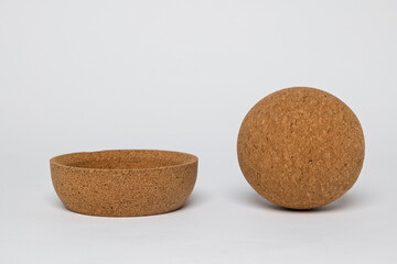 Introducing the Modern Cork Bowl and Sphere, perfect for adding an EcoFriendly touch to your decor