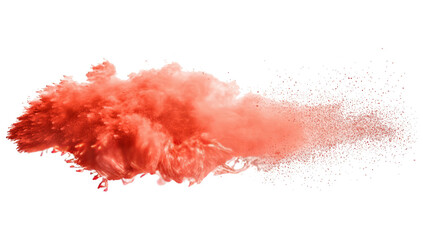 Red explosion transparent background