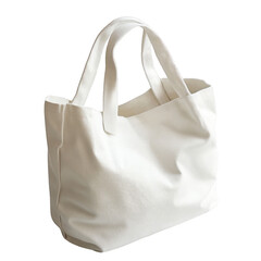 A white bag with a handle