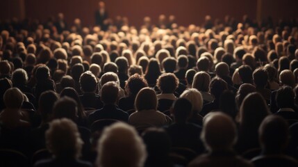 An Unseen Audience of Many People in a Dark Room