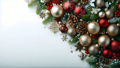 Weihnachtsdeko mit Freiraum.