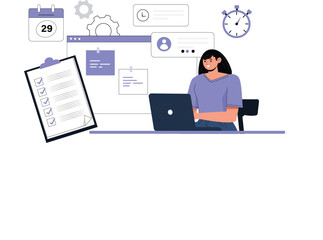 Work Deadline Illustration