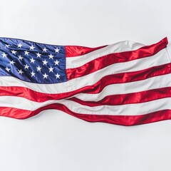 Obraz premium American flag on white background