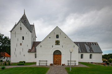 Fototapeta premium st clemenschurch on the island romo in denmark