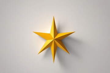 Fototapeta premium there is a star made of paper on a wall