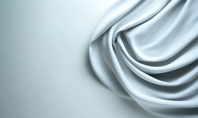 Abstract Flowing Lines in gray shades on white, evoking movement and tranquility gray, white 