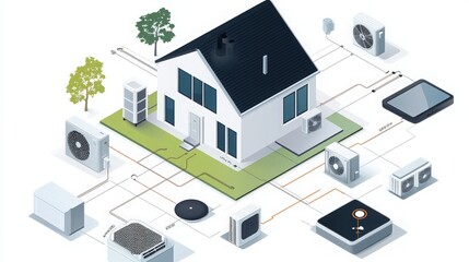 Obraz premium graphic resource for hvac system 