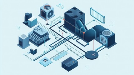 graphic resource for hvac system	
