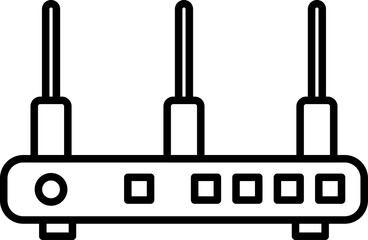 Router line icon. Wifi Wireless Router