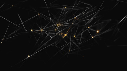 Abstract business connection of lines from nodes It is connected to endless nodes and represents the innovation of communication in the network.

