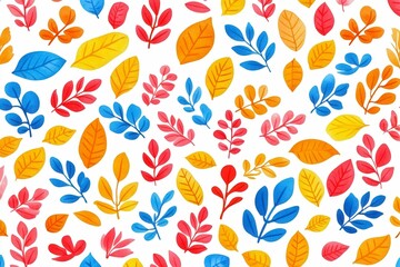 Colorful Watercolor Floral Patterns for Stationery Backgrounds