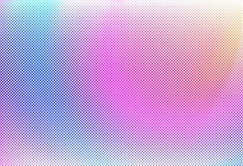 Abstract colorful halftone gradient background