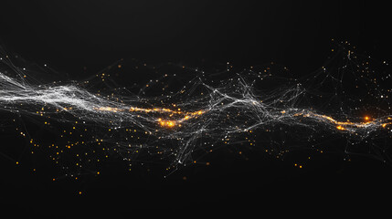 Abstract digital background electromagnetic wave background Innovation digital wave background information technology background The background is the background. gradient wave digital wave banner