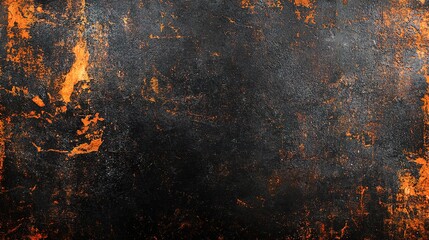 Textured Black Grunge Background with Rugged Surface and Warm Tones