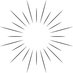 Obraz premium Vintage sunburst set. Bursting rays sunrise firework starburst blast, Radiant Spark. Rays. Geometric Design Elements. Retro radiant sunburst, starburst hand drawn label, sun rays.