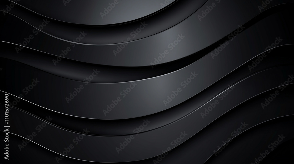 Poster waves of black texture create a modern and sleek background for design projects