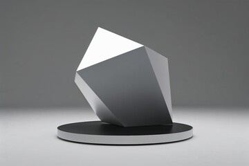 Futuristic Minimalist Geometry in Elegant 3D Design