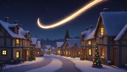 Fototapeta premium christmas night city