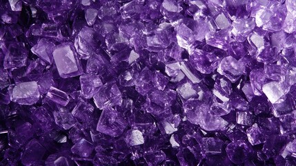 Vibrant amethyst crystal backdrop featuring a rich texture of shimmering purple and clear quartz fragments in a densely packed arrangement.