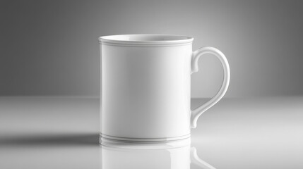 Obraz premium A standard ceramic mug mockup